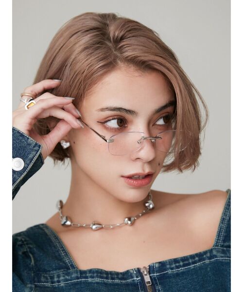 EVRIS（エヴリス）の「クリアレンズサングラス（サングラス・レディース・シルバー・FREE）」の11枚目の写真