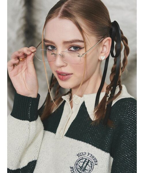 EVRIS（エヴリス）の「クリアレンズサングラス（サングラス・レディース・シルバー・FREE）」の17枚目の写真