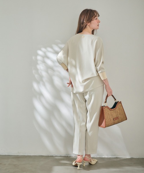 12Twelve Agenda(トゥエルブ アジェンダ)の「ウォッシャブルテーパードパンツ(その他パンツ・レディース・アイボリー/グレイッシュベージュ/チャコールグレー・S/M)」の11枚目の写真
