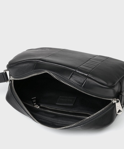 すぐ届く！*Paul Smith* レザーパッチワーク ミニショルダー レザーパッチワーク ミニショルダーバッグ（カーキ） ｜ポール