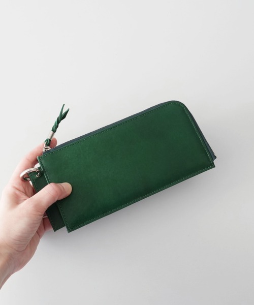WALLET bag＋POCKET shoulder／ブラック×ネオングリーン Niks ZIP WALLET / L（財布）｜TIDEWAY（タイドウェイ）のファッション