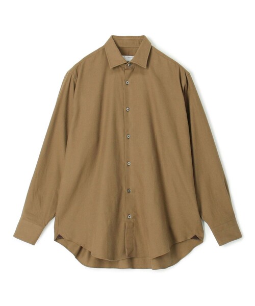 ERRICO FORMICOLA（エッリコフォルミコラ）の「ERRICO FORMICOLA コットンネル レギュラーカラーシャツ（シャツ/ブラウス・メンズ・カーキ/レッド系その他/オフホワイト・L/M/S）」の2枚目の写真