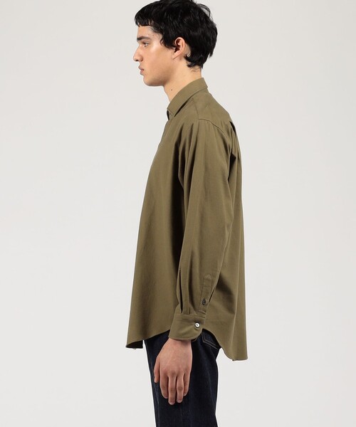 ERRICO FORMICOLA（エッリコフォルミコラ）の「ERRICO FORMICOLA コットンネル レギュラーカラーシャツ（シャツ/ブラウス・メンズ・カーキ/レッド系その他/オフホワイト・L/M/S）」の6枚目の写真