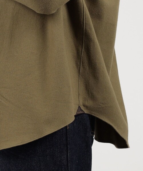 ERRICO FORMICOLA（エッリコフォルミコラ）の「ERRICO FORMICOLA コットンネル レギュラーカラーシャツ（シャツ/ブラウス・メンズ・カーキ/レッド系その他/オフホワイト・L/M/S）」の10枚目の写真