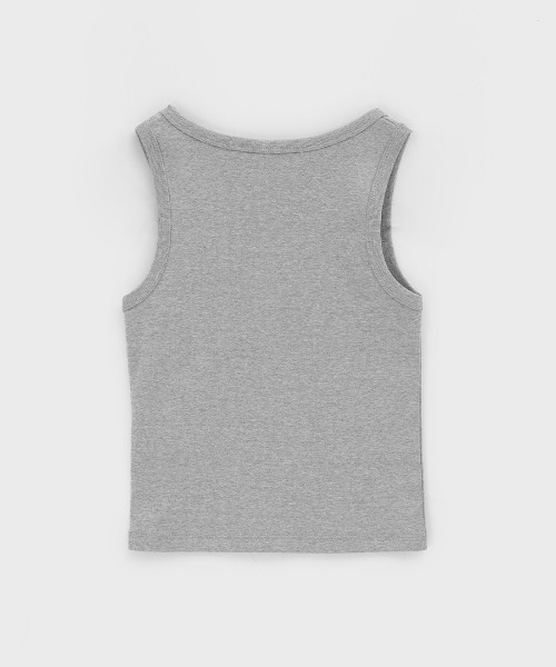 Bibiy B.MARIGOLD トップス　グレー　ノースリーブ　タンクトップ タンクトップ ノースリーブ cup in bi color camisole/配色