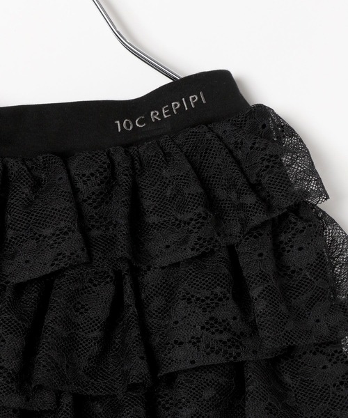 10C REPIPI（ジューシーレピピ）の「【10C REPIPI】ティアードレースキュロット（その他パンツ・キッズ・ブラック/ホワイト・120cm/130cm/110cm）」の19枚目の写真
