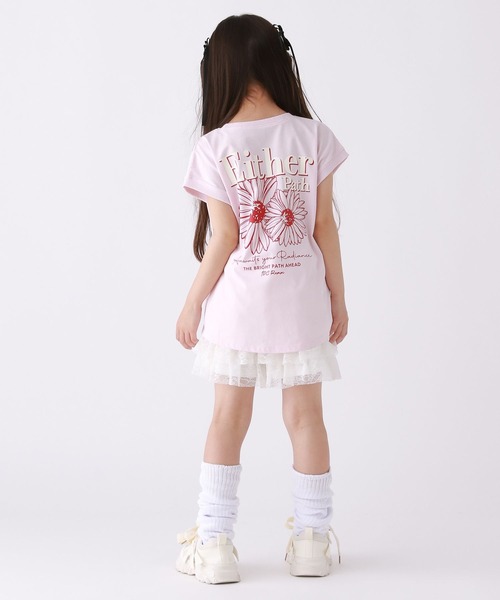 10C REPIPI（ジューシーレピピ）の「【10C REPIPI】ティアードレースキュロット（その他パンツ・キッズ・ブラック/ホワイト・120cm/130cm/110cm）」の4枚目の写真