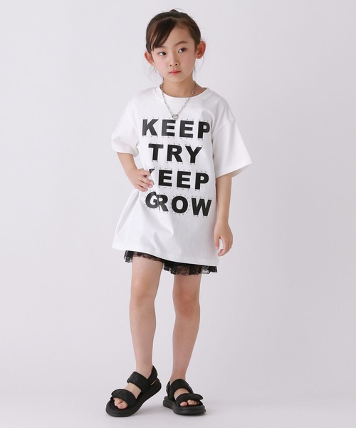 10C REPIPI（ジューシーレピピ）の「【10C REPIPI】ティアードレースキュロット（その他パンツ・キッズ・ブラック/ホワイト・120cm/130cm/110cm）」の7枚目の写真