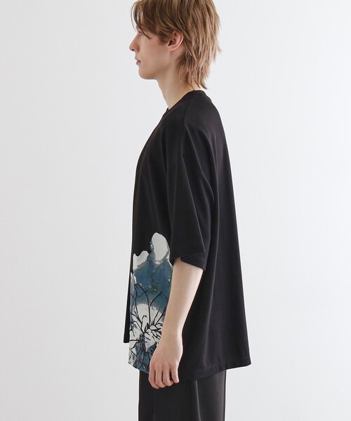 tk.TAKEO KIKUCHI（ティーケータケオキクチ）の「バブルアートフラワーTシャツ（Tシャツ/カットソー・メンズ・ホワイト/ネイビー/ブラック・03/02）」の11枚目の写真