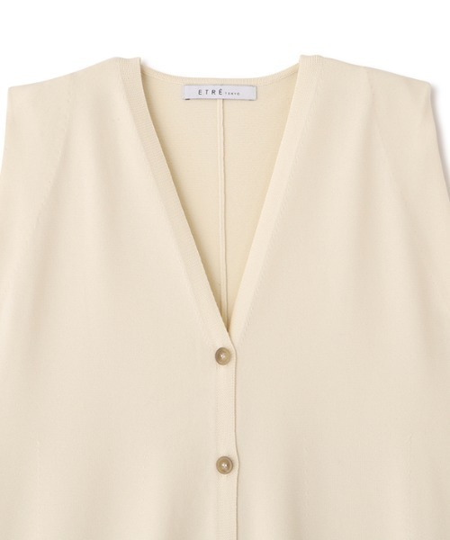 【タグ付き未使用】フロントボタンニットオールインワンM ETRETOKYOエトレ ETRE TOKYO - フロントボタンニットオールインワン - BLACK