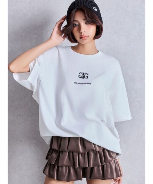 GYDA（ジェイダ）の「GD embroidery ニットCAP（ニットキャップ/ビーニー・レディース・ブラック・FREE）」の2枚目の写真