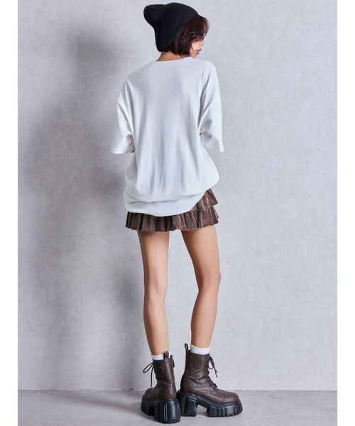 GYDA（ジェイダ）の「GD embroidery ニットCAP（ニットキャップ/ビーニー・レディース・ブラック・FREE）」の4枚目の写真