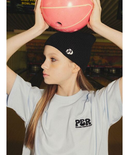 GYDA（ジェイダ）の「GD embroidery ニットCAP（ニットキャップ/ビーニー・レディース・ブラック・FREE）」の9枚目の写真