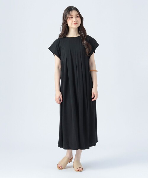 ビームス　BEAMS AtticandBarn オレアンダーワンピース BEAMS HEART（ビームス ハート）ノースリーブ 切替 フレア