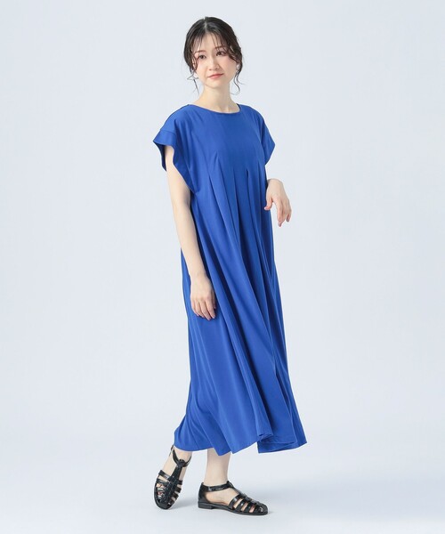 BEAMS HEART(ビームスハート)の「タック フレア ワンピース(ワンピース・レディース・ブラック/ブルー/ブラウン系その他4/レッド・FREE)」の7枚目の写真