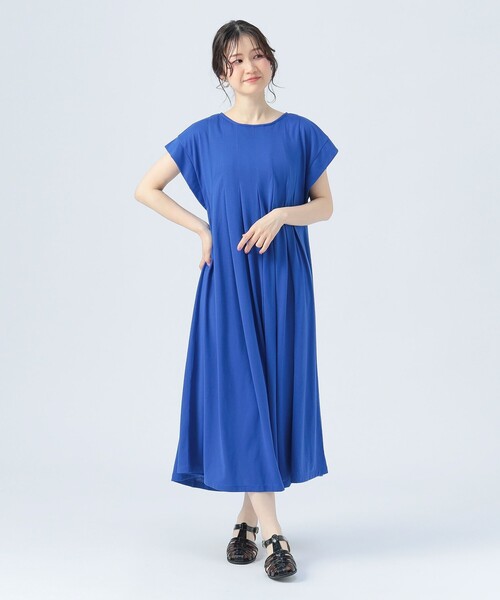 BEAMS HEART(ビームスハート)の「タック フレア ワンピース(ワンピース・レディース・ブラック/ブルー/ブラウン系その他4/レッド・FREE)」の8枚目の写真