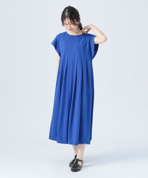 BEAMS HEART(ビームスハート)の「タック フレア ワンピース(ワンピース・レディース・ブラック/ブルー/ブラウン系その他4/レッド・FREE)」の9枚目の写真