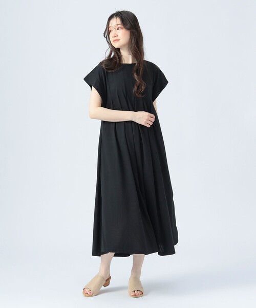 BEAMS HEART(ビームスハート)の「タック フレア ワンピース(ワンピース・レディース・ブラック/ブルー/ブラウン系その他4/レッド・FREE)」の12枚目の写真