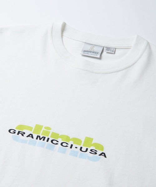 Gramicci(グラミチ)の「CLIMB TEE|クライムTシャツ(Tシャツ/カットソー・メンズ・ヘザーグレー/ブラック系その他/カーキ/ホワイト・S/M/L/XL/XXL)」の11枚目の写真