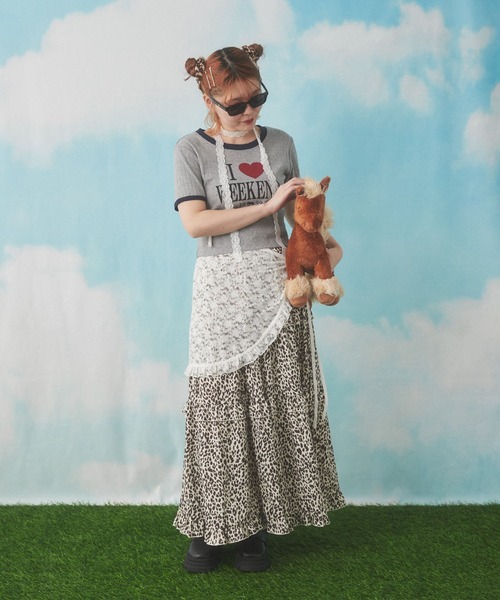 WC（ダブル シー）の「《ILOVEWEEKEND》Tシャツ（Tシャツ/カットソー・レディース・グレー/オートミール・FREE）」の12枚目の写真