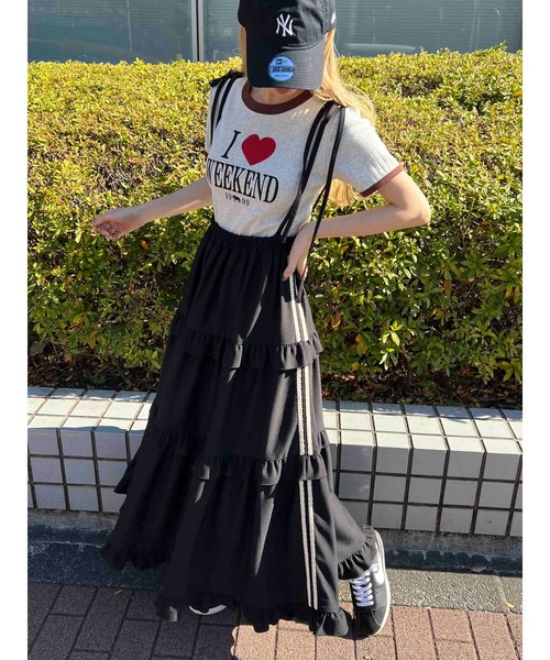 WC（ダブル シー）の「《ILOVEWEEKEND》Tシャツ（Tシャツ/カットソー・レディース・グレー/オートミール・FREE）」の7枚目の写真