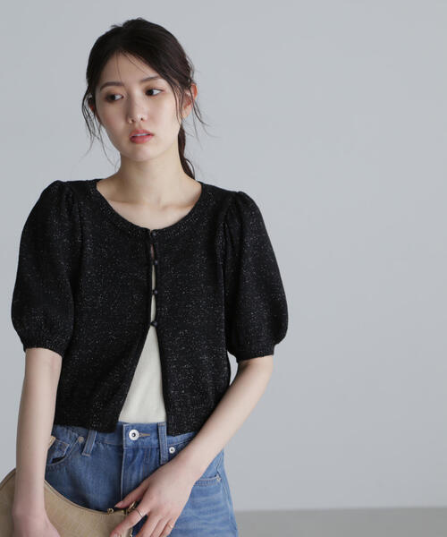 FREE'S MART（フリーズマート）の「◇ラメミックスパフスリーブニット
