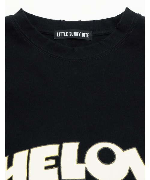 Little sunny bite(リトルサニーバイト)の「fake layered long tee(Tシャツ/カットソー・レディース・ブラック/ホワイト/ピンク・SMALL/MEDIUM)」の19枚目の写真