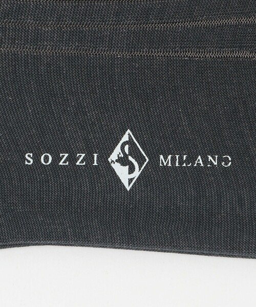 UNITED ARROWS（ユナイテッドアローズ）の「＜SOZZI＞ 2トーンカラー ハイソックス（ソックス/靴下・メンズ・グレー/ブラウン/ダークブラウン/ネイビー・FREE）」の11枚目の写真