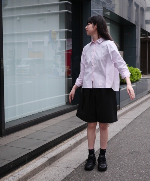 BEAVER（ビーバー）の「B omnivore/ビーオムニボー　PS BELT SHORTS PSベルトショーツ（その他パンツ・メンズ・チャコールグレー/ブラック・L/M）」の9枚目の写真