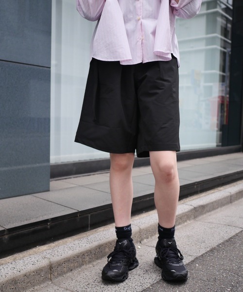 BEAVER（ビーバー）の「B omnivore/ビーオムニボー　PS BELT SHORTS PSベルトショーツ（その他パンツ・メンズ・チャコールグレー/ブラック・L/M）」の3枚目の写真