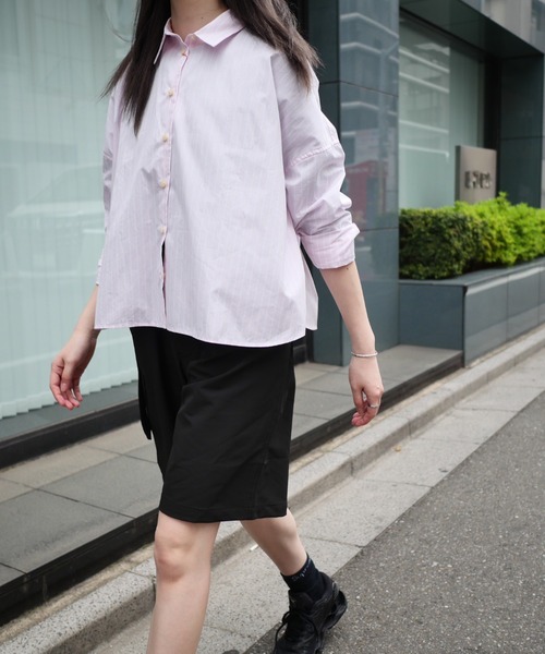 BEAVER（ビーバー）の「B omnivore/ビーオムニボー　PS BELT SHORTS PSベルトショーツ（その他パンツ・メンズ・チャコールグレー/ブラック・L/M）」の8枚目の写真