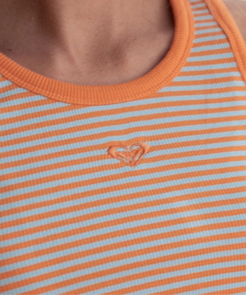 ROXY(ロキシー)の「SUNLIGHT BOOST/ロキシークロップド丈ストライプタンクトップ(タンクトップ・レディース・オレンジ・SMALL/X-SMALL/MEDIUM)」の3枚目の写真