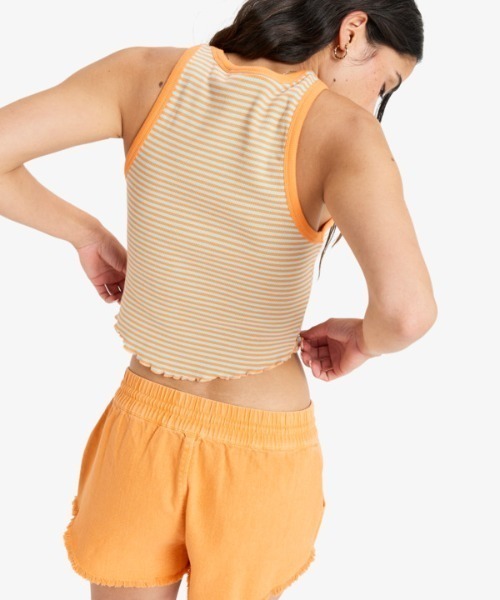 ROXY(ロキシー)の「SUNLIGHT BOOST/ロキシークロップド丈ストライプタンクトップ(タンクトップ・レディース・オレンジ・SMALL/X-SMALL/MEDIUM)」の10枚目の写真