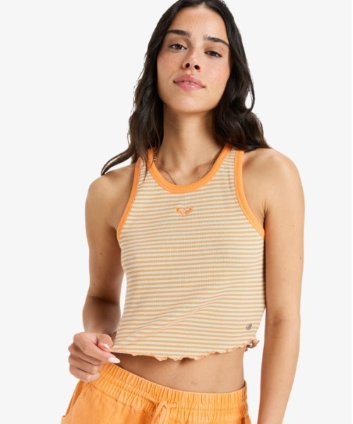 ROXY(ロキシー)の「SUNLIGHT BOOST/ロキシークロップド丈ストライプタンクトップ(タンクトップ・レディース・オレンジ・SMALL/X-SMALL/MEDIUM)」の11枚目の写真