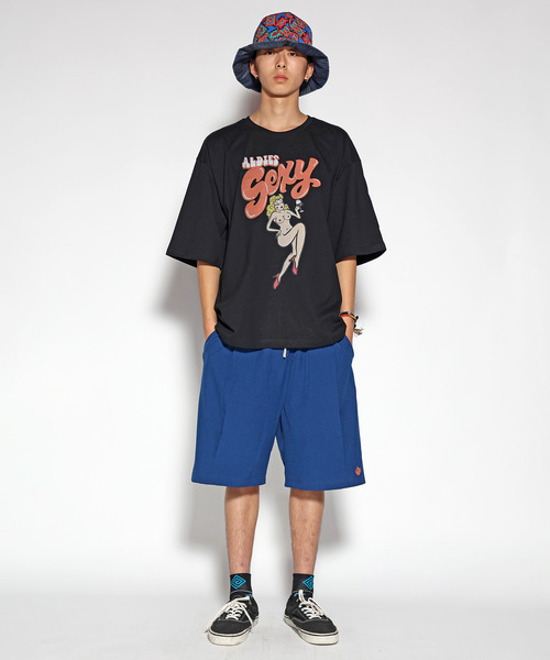 ALDIES(アールディーズ)の「Sexy Girl Big T / セクシーガールビッグT(Tシャツ/カットソー・メンズ・ブラック/ホワイト/ライトグリーン・FREE)」の19枚目の写真
