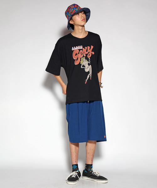 ALDIES(アールディーズ)の「Sexy Girl Big T / セクシーガールビッグT(Tシャツ/カットソー・メンズ・ブラック/ホワイト/ライトグリーン・FREE)」の21枚目の写真