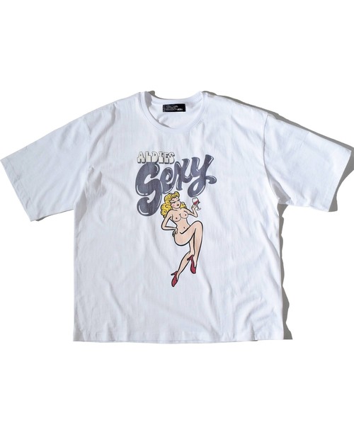 ALDIES(アールディーズ)の「Sexy Girl Big T / セクシーガールビッグT(Tシャツ/カットソー・メンズ・ブラック/ホワイト/ライトグリーン・FREE)」の18枚目の写真