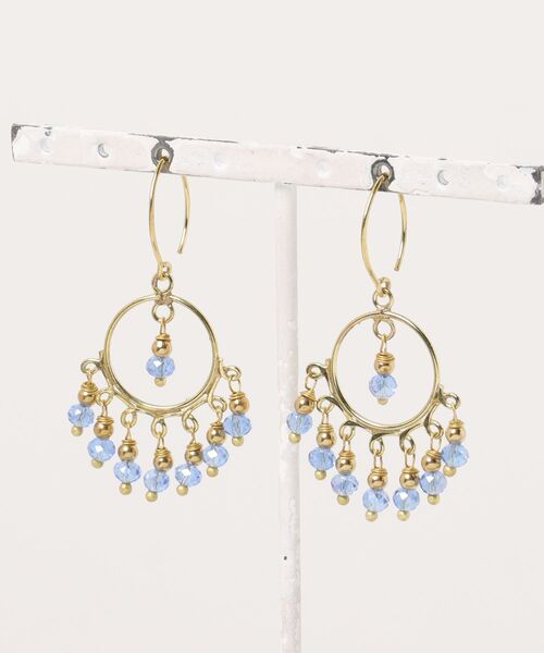チャイハネ(チャイハネ)の「【チャイハネ】ルッサパピアス(ピアス(両耳用)・レディース・オレンジ/ブルー/グリーン・FREE)」の1枚目の写真