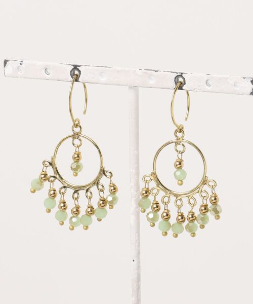 チャイハネ(チャイハネ)の「【チャイハネ】ルッサパピアス(ピアス(両耳用)・レディース・オレンジ/ブルー/グリーン・FREE)」の2枚目の写真