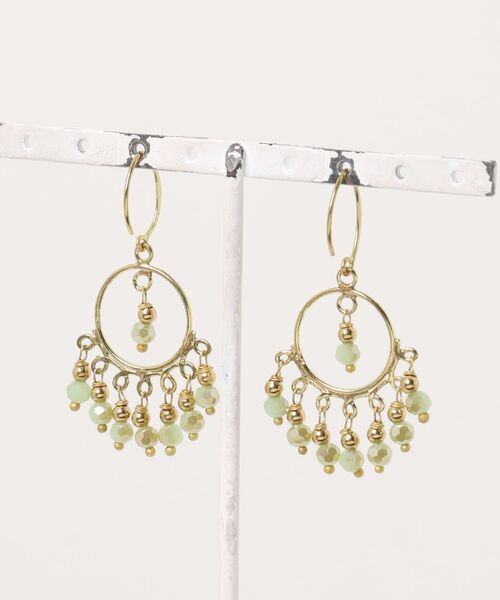 チャイハネ(チャイハネ)の「【チャイハネ】ルッサパピアス(ピアス(両耳用)・レディース・オレンジ/ブルー/グリーン・FREE)」の4枚目の写真