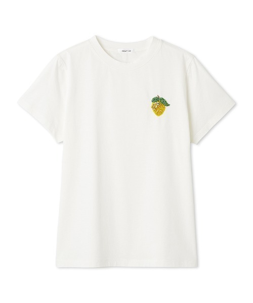 フルーツビジューエンブロイダリーTシャツ／ウォッシャブル（T