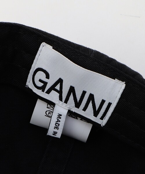 GANNI（ガニー）の「GANNI/ガニー Cap Hat / A6300 / ロゴキャップ / ベースボールキャップ（キャップ・レディース・ブラック・ﾌﾘ-）」の8枚目の写真