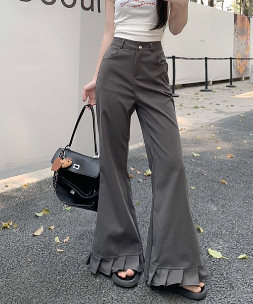 Doula Doula（ドゥーラドゥーラ）の「裾プリーツパンツ（その他パンツ・レディース・ブラック/グレー/ブルー/ホワイト/ピンク・M/L）」の20枚目の写真