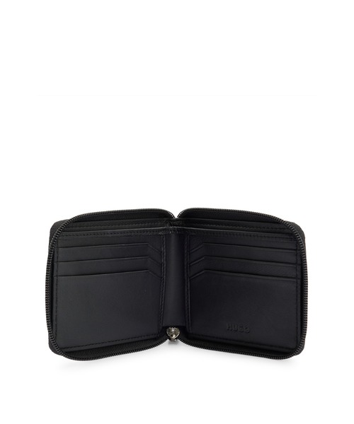 セール】ラウンドジップウォレット マットレザー スタックロゴ（財布