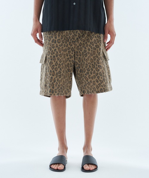 ESTNATION（エストネーション）の「ESTNATION / ツイル カーゴショーツ（その他パンツ・メンズ・ダークグリーン/チャコールグレー/レオパード・MEDIUM/LARGE/SMALL）」の3枚目の写真