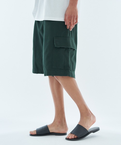 ESTNATION（エストネーション）の「ESTNATION / ツイル カーゴショーツ（その他パンツ・メンズ・ダークグリーン/チャコールグレー/レオパード・MEDIUM/LARGE/SMALL）」の22枚目の写真