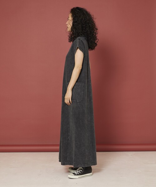 Freada(フリーダ)の「Freada/フリーダ ケミカルウォッシュ カットワンピース(ワンピース・レディース・ライトピンク/チャコールグレー/ワインレッド・MEDIUM/SMALL)」の15枚目の写真