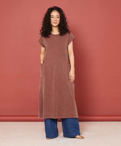 Freada(フリーダ)の「Freada/フリーダ ケミカルウォッシュ カットワンピース(ワンピース・レディース・ライトピンク/チャコールグレー/ワインレッド・MEDIUM/SMALL)」の22枚目の写真