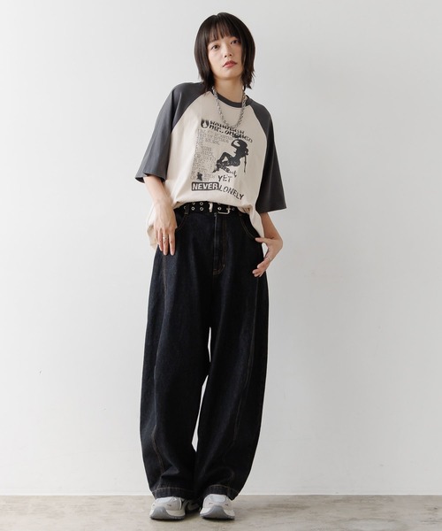 PBLIM(ページボーイリム)の「《UNISEX》カウガールラグランTシャツ(Tシャツ/カットソー・レディース・ブラウン系その他/クリーム・FREE)」の19枚目の写真