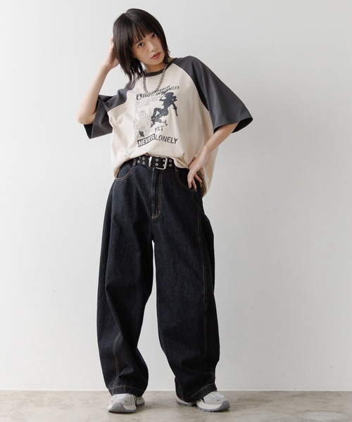 PBLIM(ページボーイリム)の「《UNISEX》カウガールラグランTシャツ(Tシャツ/カットソー・レディース・ブラウン系その他/クリーム・FREE)」の20枚目の写真